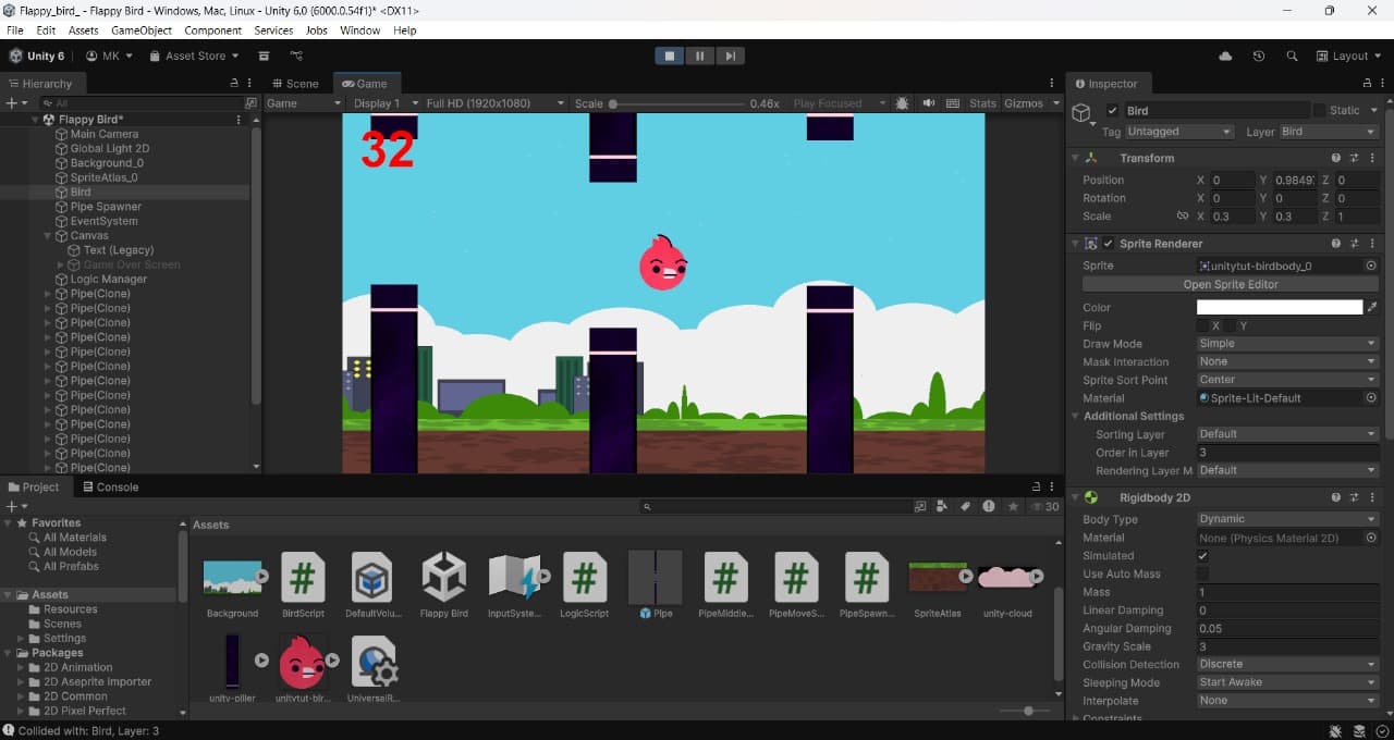 Flappy Bird (Unity Game)