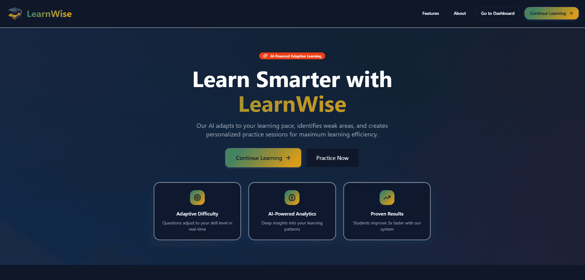 LearnWise – Adaptive AI Learning Platform
