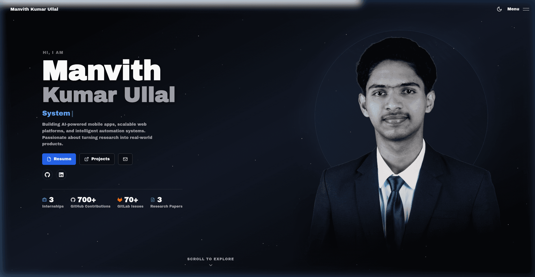 My Portfolio – Personal Developer Portfolio