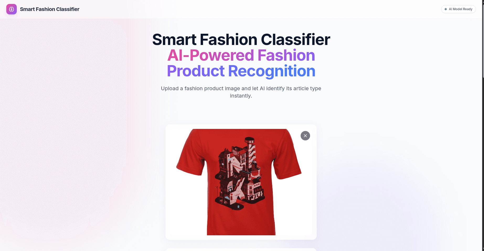 Smart Fashion Classifier – AI Fashion Article Recognition