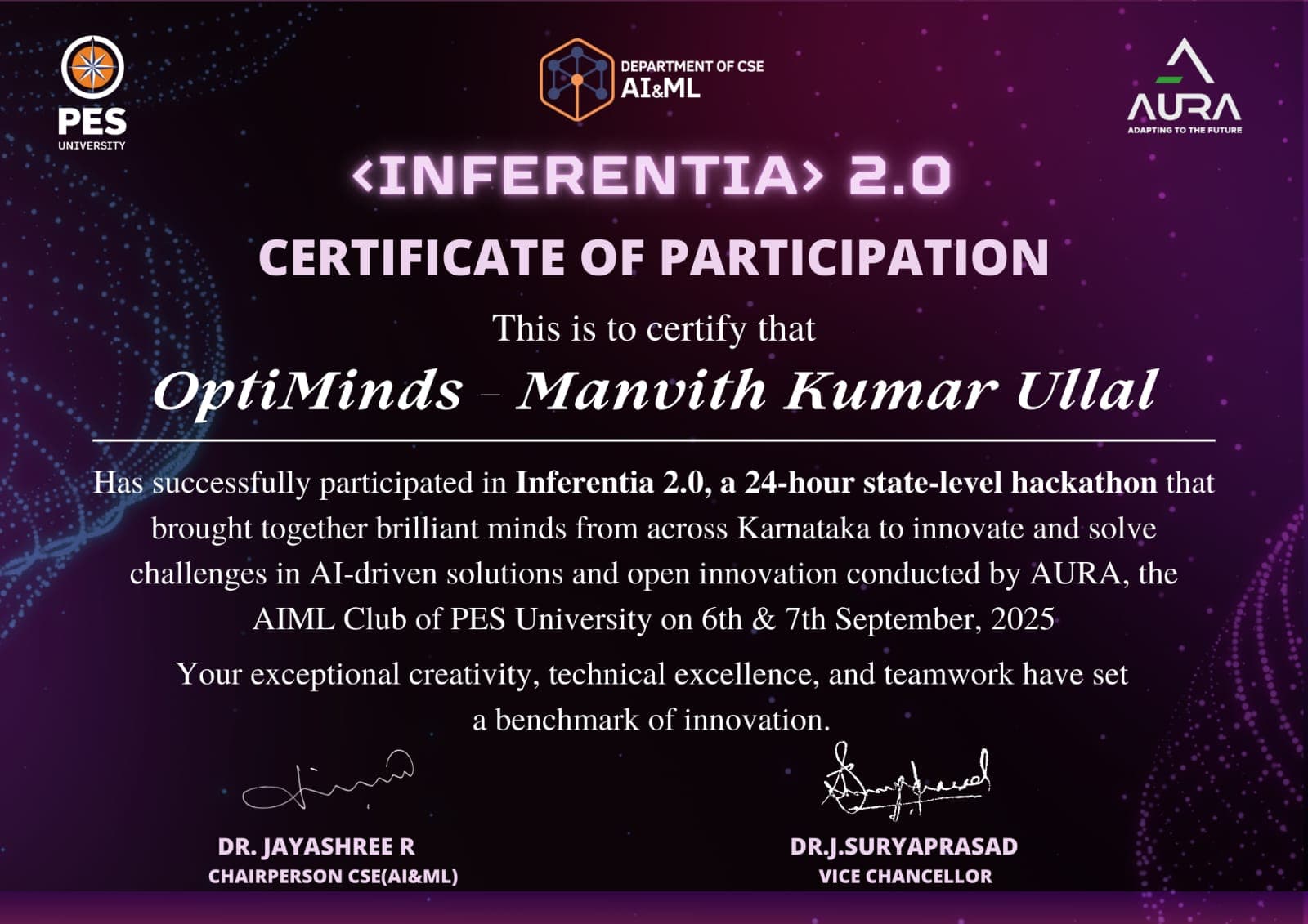 Inferentia 2.0 – State Level Hackathon